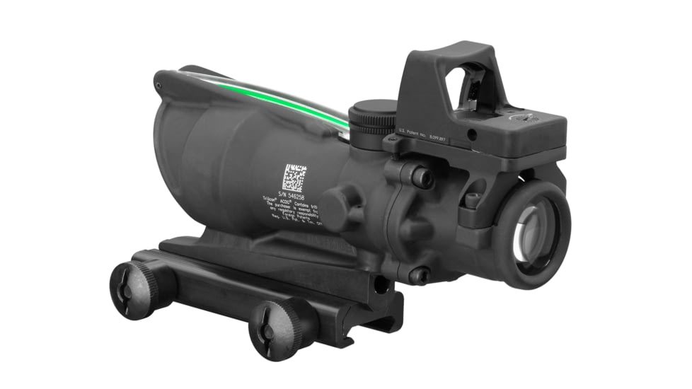 Trijicon ACOG 4x32 Rifle Scope, Dual Ill Green Chevron .223 Ballistic Reticle, 4.0 MOA RMR Sight, TA51 Mount
