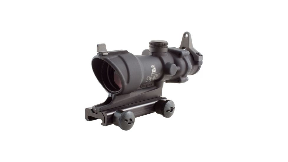 Trijicon ACOG 4x32 Red Dot Scope w/ Center Illuminated Amber Crosshair, .308BallisticReticle, TA51 Mount, Backup Iron Sights &amp; Dust Cover TA01NSN-308