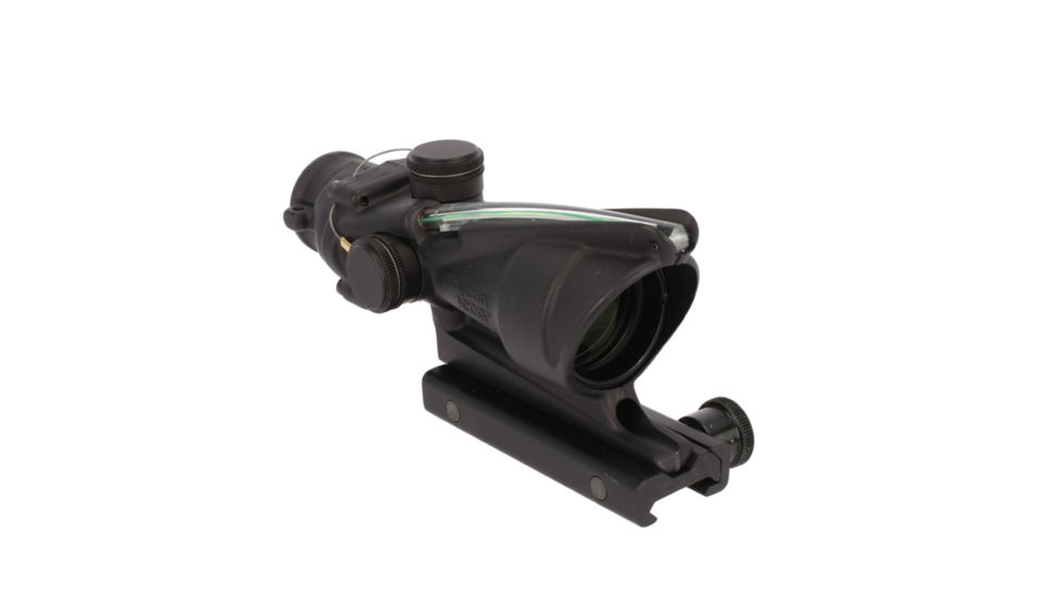 Trijicon ACOG 4x32 Scope, Dual Illuminated Green Chevron ACSS AURORA Reticle, Colt Knob Thumbscrew Mount, Black, TA31-G-AURORA
