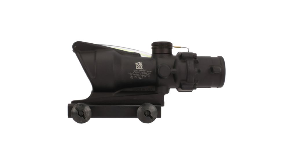 Trijicon ACOG 4x32 Scope, Dual Illuminated Green Chevron ACSS AURORA Reticle, Colt Knob Thumbscrew Mount, Black, TA31-G-AURORA