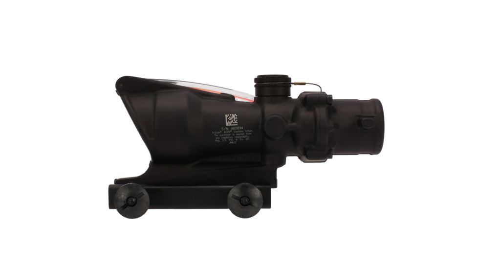 Trijicon ACOG 4x32 Scope, Dual Illuminated Red Chevron ACSS AURORA Reticle, Colt Knob Thumbscrew Mount, Black, TA31-R-AURORA
