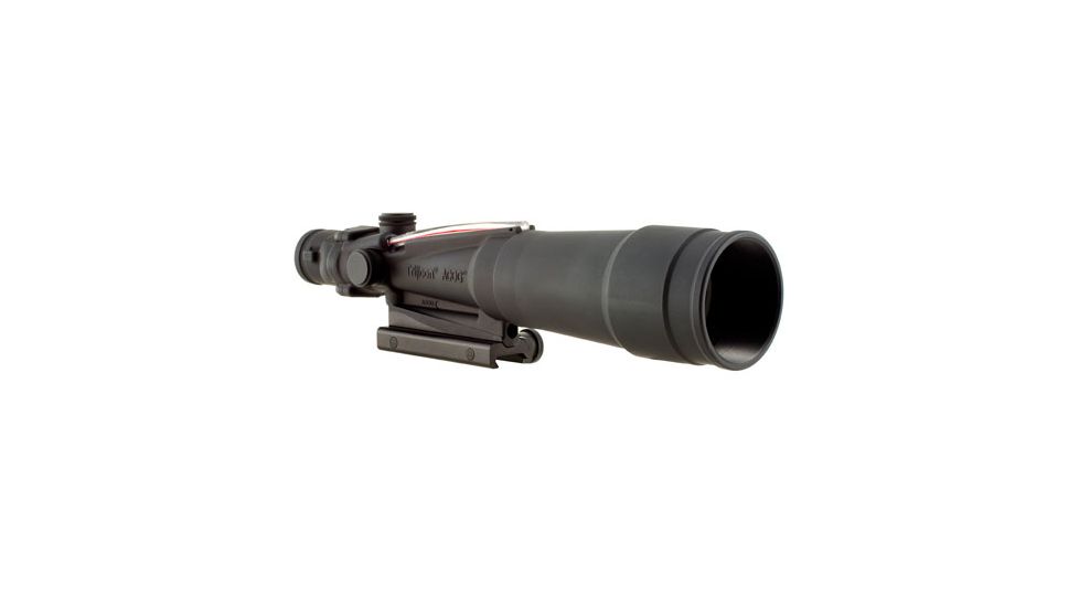 Open Box, Dealer DMO, Trijicon TA55A ACOG 5.5x50 Red Chevron BAC Flattop .308 Reticle Rifle Scope with Flat top adapter TA55A