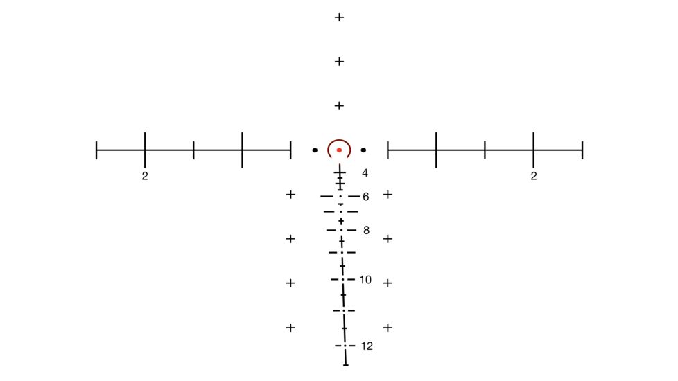 Trijicon ACOG 6x48 Machine Gun Day Optic, Dual Illuminated Horseshoe/Dot M240, BDC Reticle with M1913 Rail, 9.0 MOA Amber Dot, Dual-Illuminated RMR Sight, LT644MDO-A Mount, 100297