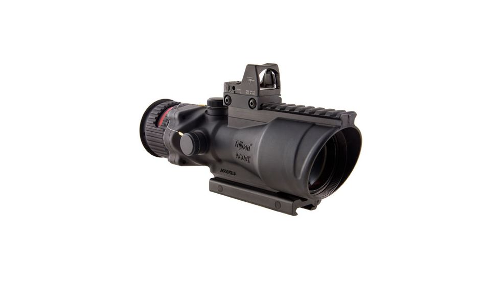 Trijicon ACOG 6x48 Scope w RMR, Red Chevron .500 Reticle TA648RMR-50