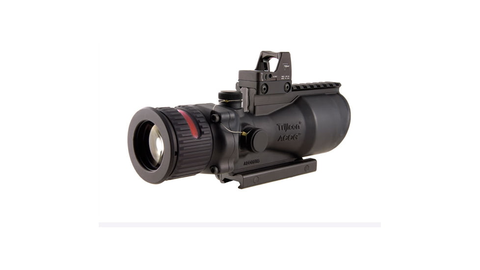 Trijicon ACOG 6x48 Scope w RMR, Red Chevron .500 Reticle TA648RMR-50