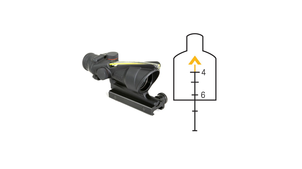 Trijicon ACOG 4x32 Advanced Combat Scope - Amber Chevron Reticle