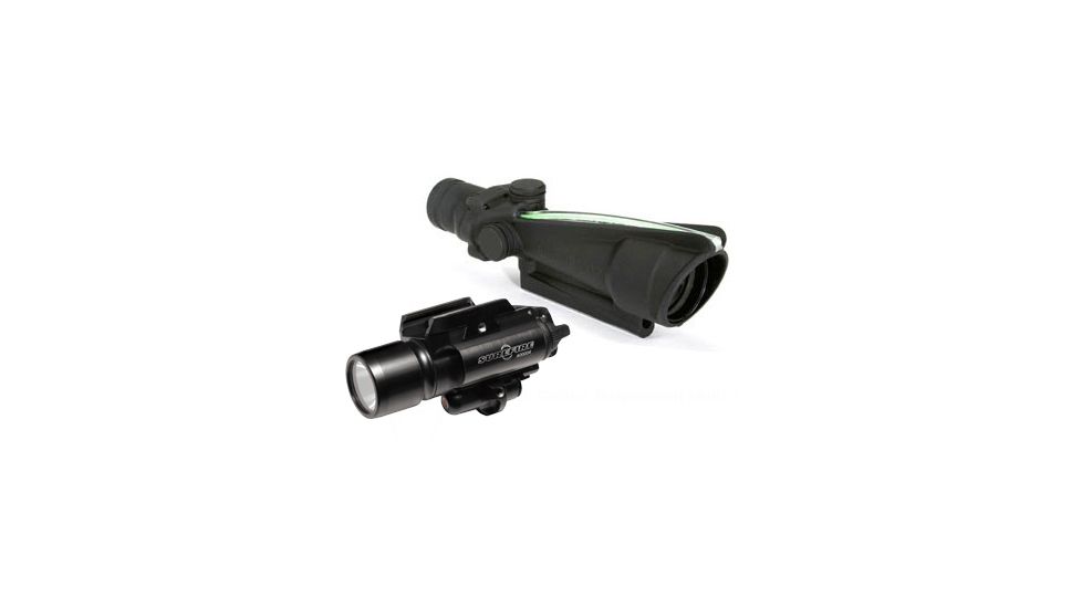 Trijicon ACOG 3.5x35 Scope with Surefire Flashlight