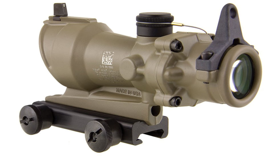 Trijicon ACOG TA01 4x32mm Rifle Scope, Flat Dark Earth, Amber Crosshair .223 / 5.56x45mm Reticle, MOA Adjustment, 100319