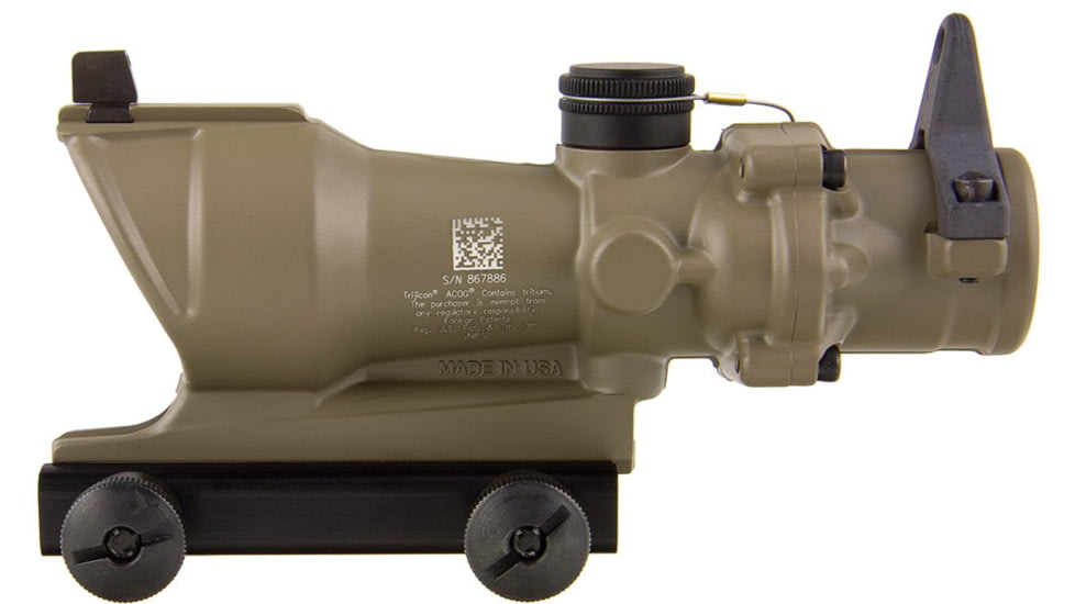 Trijicon ACOG TA01 4x32mm Rifle Scope, Flat Dark Earth, Amber Crosshair .223 / 5.56x45mm Reticle, MOA Adjustment, 100319