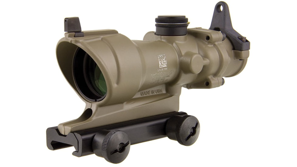 Trijicon ACOG TA01 4x32mm Rifle Scope, Flat Dark Earth, Amber Crosshair .223 / 5.56x45mm Reticle, MOA Adjustment, 100319