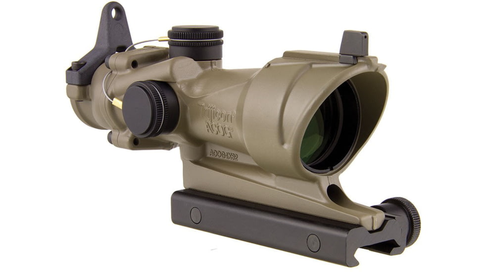 Trijicon ACOG TA01 4x32mm Rifle Scope, Flat Dark Earth, Amber Crosshair .223 / 5.56x45mm Reticle, MOA Adjustment, 100319