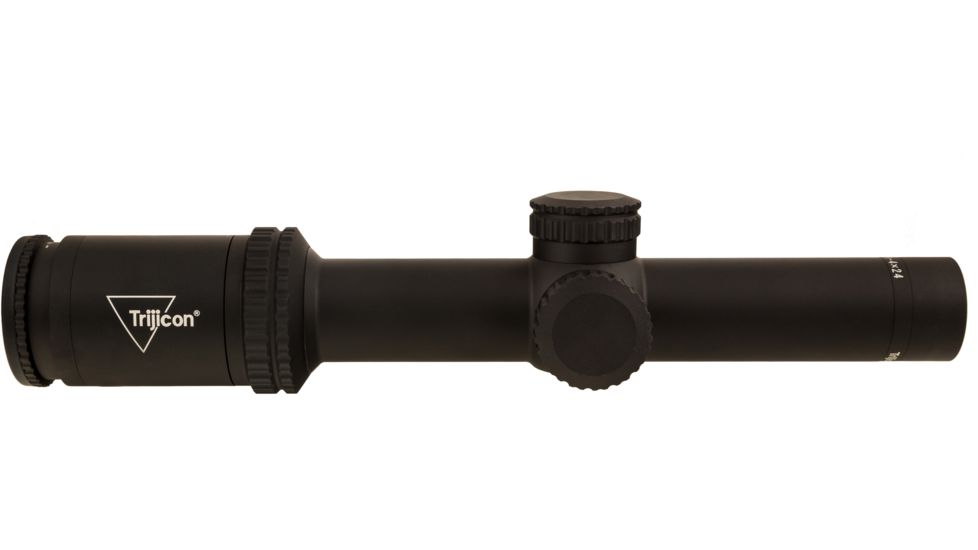 Trijicon Ascent AT424 1-4x24mm Rifle Scope, 30 mm Tube, Second Focal Plane, Black, Non-Illuminated BDC Target Hold Reticle, MOA Adjustment, 2800001