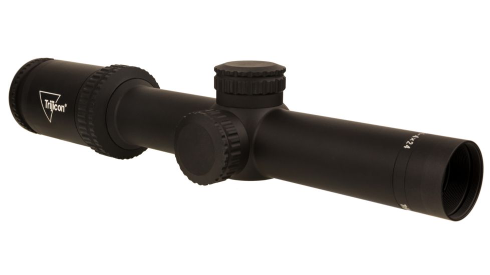 Trijicon Ascent AT424 1-4x24mm Rifle Scope, 30 mm Tube, Second Focal Plane, Black, Non-Illuminated BDC Target Hold Reticle, MOA Adjustment, 2800001