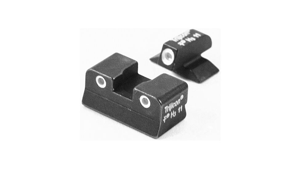 Trijicon Bright &amp; Tough 3 Dot Night Set, Green Front &amp; Yellow Rear - Beretta Cougar 8000, 8040, &amp; 8045