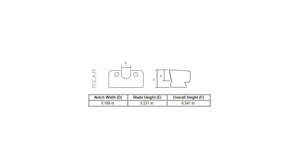 Trijicon Beretta PX4 Compact HD Night Sight Set - Orange Front Outline 600773