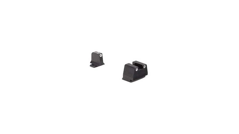 Trijicon Night Sight Suppressor Set w/White Front/White Rear &amp; Green Lamps for FN 9mm, 600935