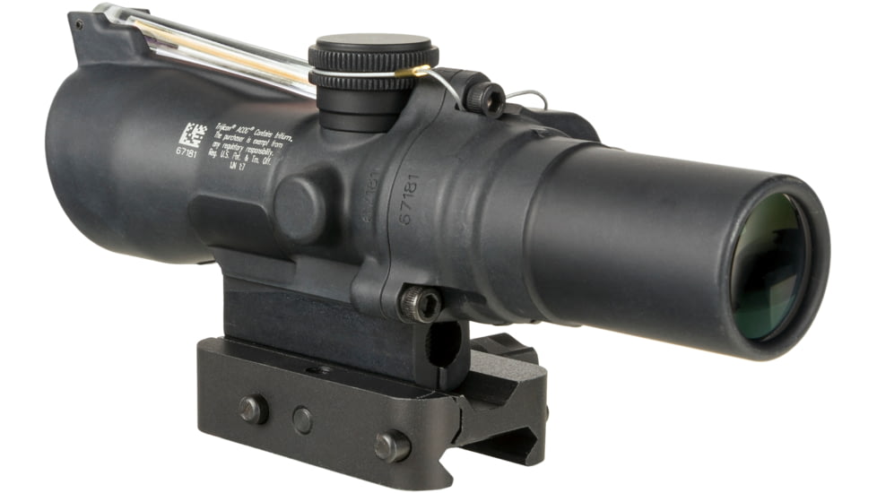 Trijicon Compact Dual Illuminated ACOG Scope, 1.5x24 mm, Amber, 8 MOA Triangle Reticle, Matte Black, 400334