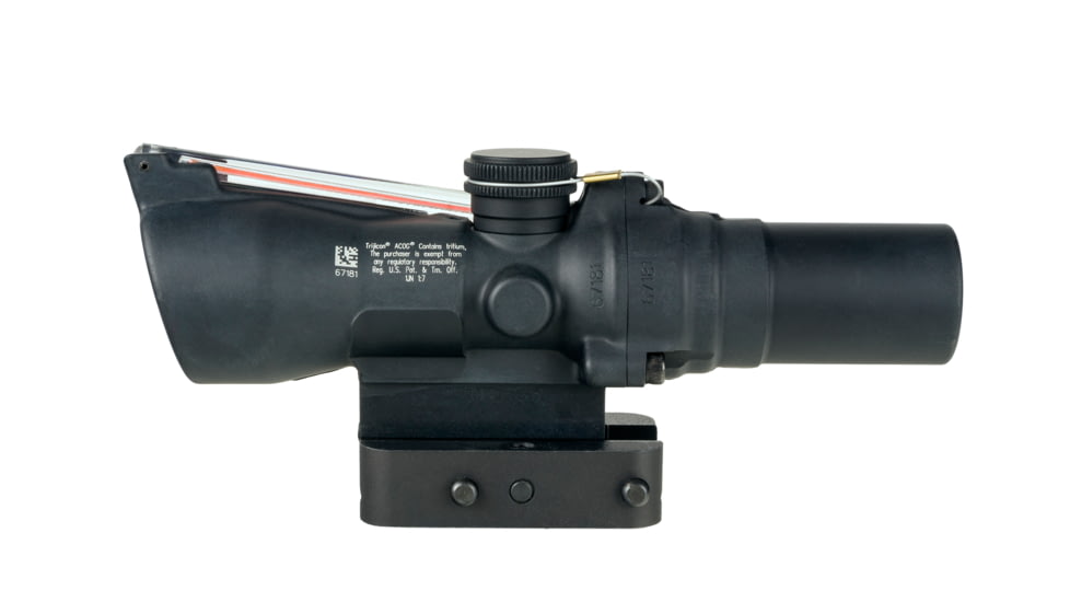 Trijicon Compact Dual Illuminated ACOG Scope, 1.5x24 mm, Red, Crosshair Reticle, Matte Black, 400337