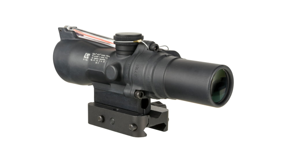 Trijicon Compact Dual Illuminated ACOG Scope, 1.5x24 mm, Red, Crosshair Reticle, Matte Black, 400337