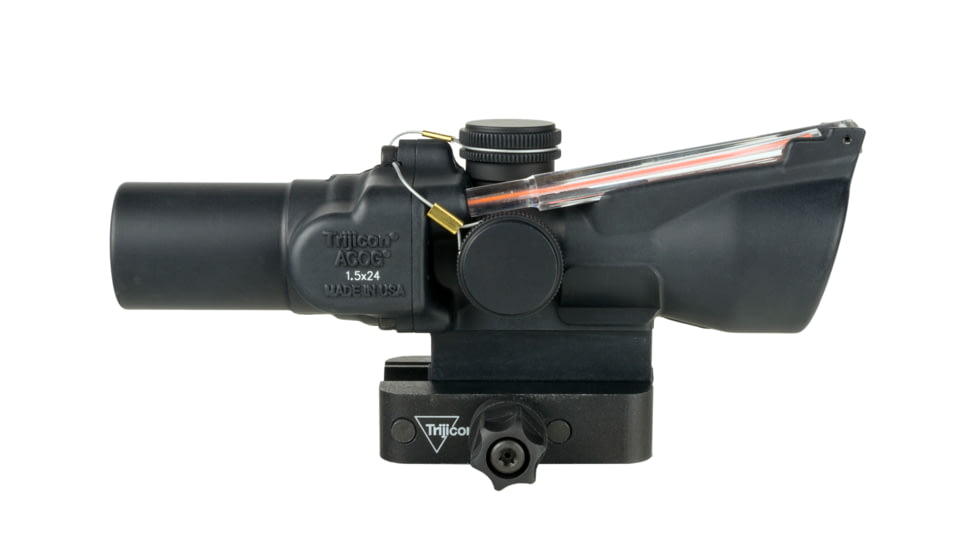Trijicon Compact Dual Illuminated ACOG Scope, 1.5x24 mm, Red, Crosshair Reticle, Matte Black, 400337