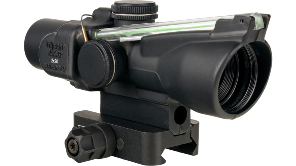 Trijicon Compact Dual Illuminated ACOG Scope, 2x20mm, Green, Crosshair Reticle, Matte Black, 400341