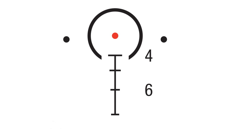 Trijicon Compact Dual Illuminated ACOG Scope, 2x20mm, Red, .223 Rapid Target RTR Reticle, Matte Black, 400388