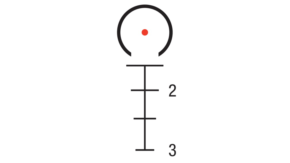 Trijicon Compact Dual Illuminated ACOG Scope, 2x20mm, Red, 9mm PCC Rapid Target RTR Reticle, Matte Black, 400387