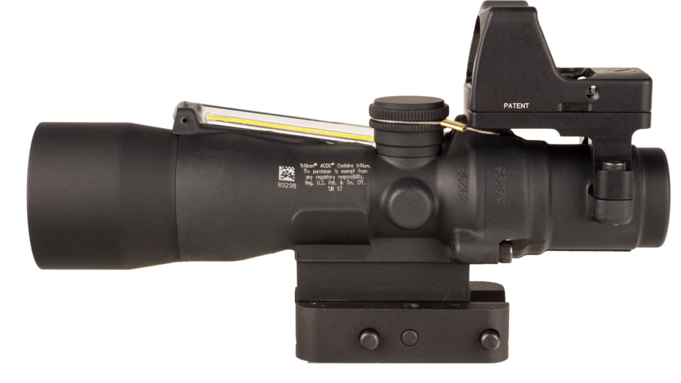 Trijicon Compact Dual Illuminated Q-LOC ACOG/RMR Scope, 3x30 mm, Amber, Horseshoe Dot Reticle, Matte Black, 400395