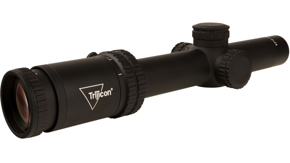 Trijicon Credo CR624 1-6x24mm Rifle Scope, 30 mm Tube, Second Focal Plane, Black, Red BDC Segmented Circle .223 / 55 Grain Reticle, MOA Adjustment, 2900015
