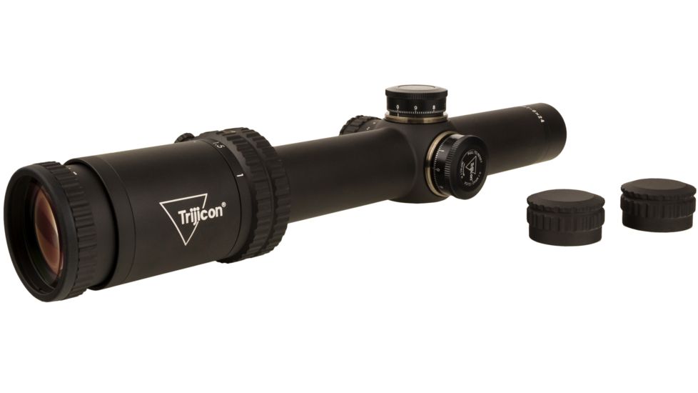 Trijicon Credo CR624 1-6x24mm Rifle Scope, 30 mm Tube, Second Focal Plane, Black, Red BDC Segmented Circle .223 / 55 Grain Reticle, MOA Adjustment, 2900015