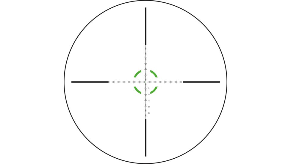 Trijicon Credo CR624 1-6x24mm Rifle Scope, 30 mm Tube, First Focal Plane, Black, Green MRAD Segmented Circle Reticle, Mil Rad Adjustment, 2900024