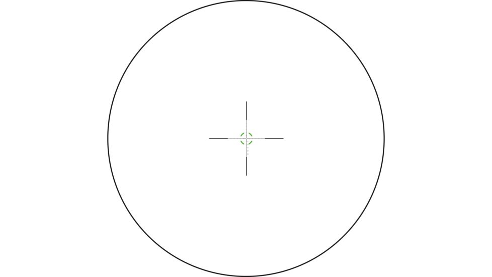 Trijicon Credo CR624 1-6x24mm Rifle Scope, 30 mm Tube, First Focal Plane, Black, Green MRAD Segmented Circle Reticle, Mil Rad Adjustment, 2900024