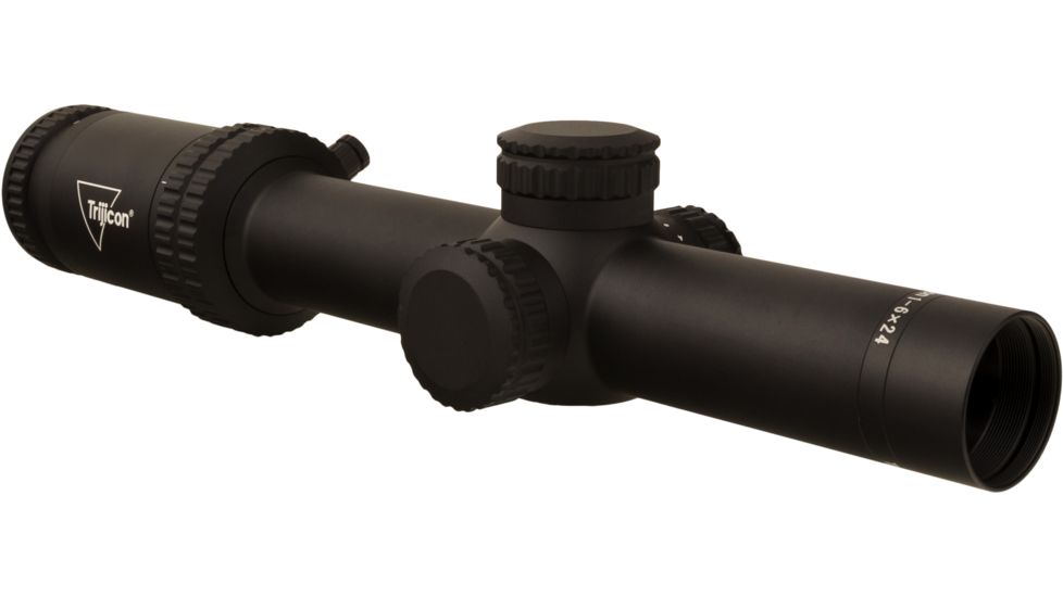 Trijicon Credo CR624 1-6x24mm Rifle Scope, 30 mm Tube, Second Focal Plane, Black, Red BDC Segmented Circle .223 / 55 Grain Reticle, MOA Adjustment, 2900015
