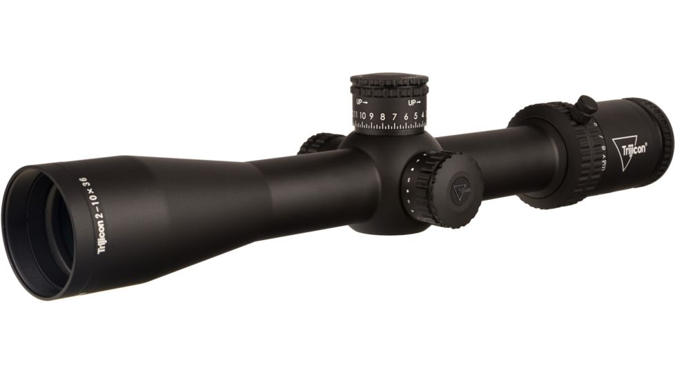 Trijicon Credo CR1036 2-10x36mm Rifle Scope, 30 mm Tube, First Focal Plane, Black, Red MOA Precision Tree Reticle, MOA Adjustment, 2900037