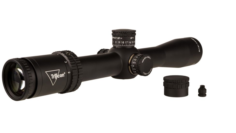Trijicon Credo CR1036 2-10x36mm Rifle Scope, 30 mm Tube, First Focal Plane, Black, Red MOA Precision Tree Reticle, MOA Adjustment, 2900037