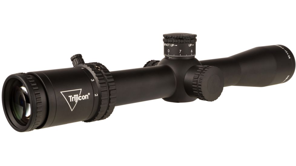 Trijicon Credo CR1036 2-10x36mm Rifle Scope, 30 mm Tube, First Focal Plane, Black, Red MRAD Precision Tree Reticle, Mil Rad Adjustment, 2900038
