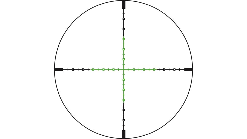 Trijicon Credo CR940 3-9x40mm Rifle Scope, 1 in Tube, Second Focal Plane, Black, Green MIL-Square Crosshair Reticle, Mil Rad Adjustment, 2900042