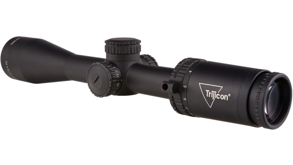 Trijicon Credo CR940 3-9x40mm Rifle Scope, 1 in Tube, Second Focal Plane, Black, Green MOA Precision Hunter Reticle, MOA Adjustment, 2900040