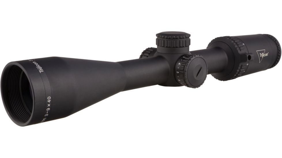 Trijicon Credo CR940 3-9x40mm Rifle Scope, 1 in Tube, Second Focal Plane, Black, Green MOA Precision Hunter Reticle, MOA Adjustment, 2900040