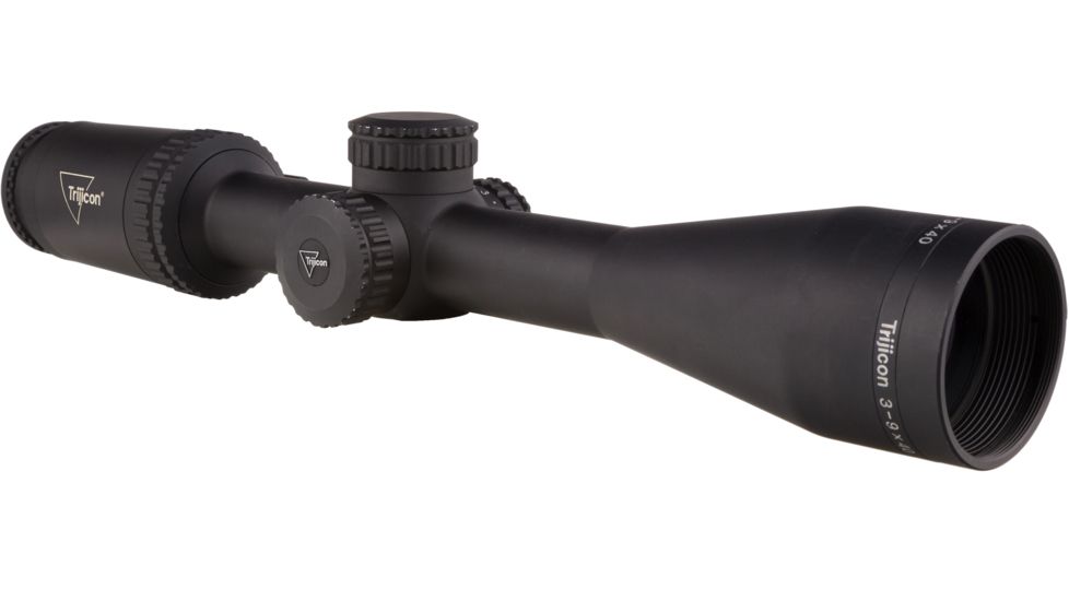 Trijicon Credo CR940 3-9x40mm Rifle Scope, 1 in Tube, Second Focal Plane, Black, Green MOA Precision Hunter Reticle, MOA Adjustment, 2900040