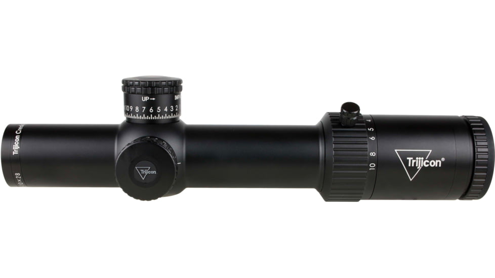 Trijicon Credo HX Riflescope, 1-10x28mm, 34mm Tube, First Focal Plane, Red/Green MOA Segmented Circle Enhanced Reticle, Exposed Elevation Adjuster w/Return to Zero Feature, Black, 2900049