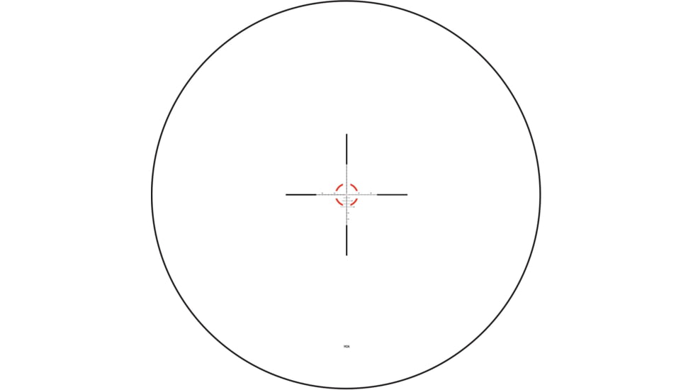 Trijicon Credo HX Riflescope, 1-10x28mm, 34mm Tube, First Focal Plane, Red/Green MOA Segmented Circle Enhanced Reticle, Exposed Elevation Adjuster w/Return to Zero Feature, Black, 2900049