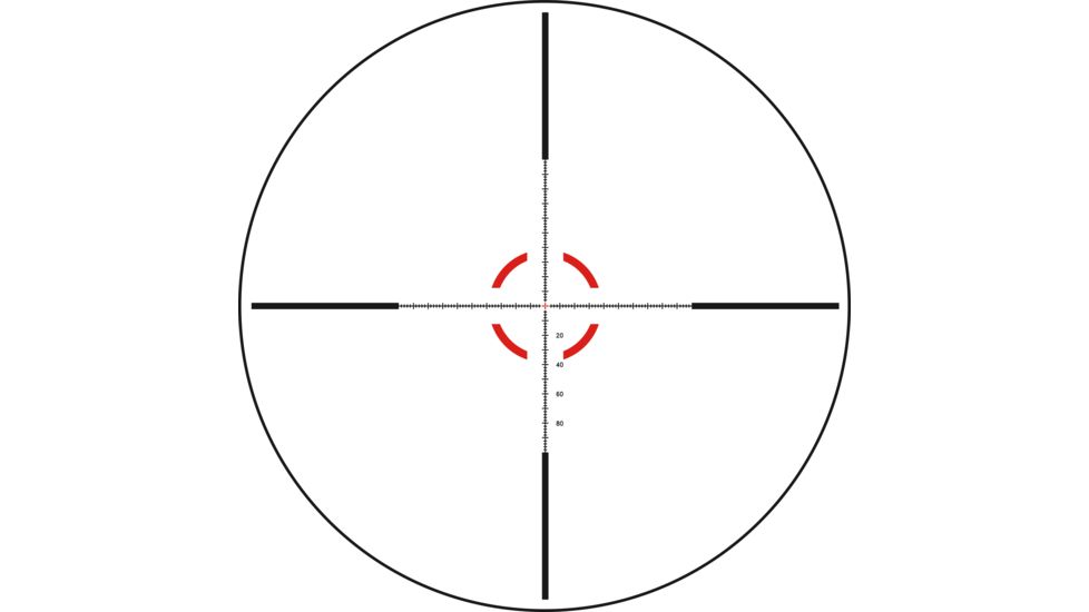 Trijicon Credo HX CRHX624 1-6x24mm Rifle Scope, 30 mm Tube, First Focal Plane, Black, Red MOA Segmented Circle Reticle, MOA Adjustment, w/ TRYBE Optics Enhancer, CRHX624-C-2900021-KIT1