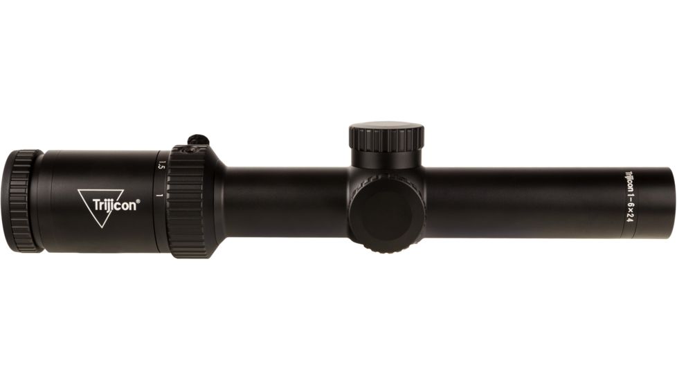 Trijicon Credo HX CRHX624 1-6x24mm Rifle Scope, 30 mm Tube, Second Focal Plane, Black, Red BDC Hunter .223 Reticle, MOA Adjustment, 2900020