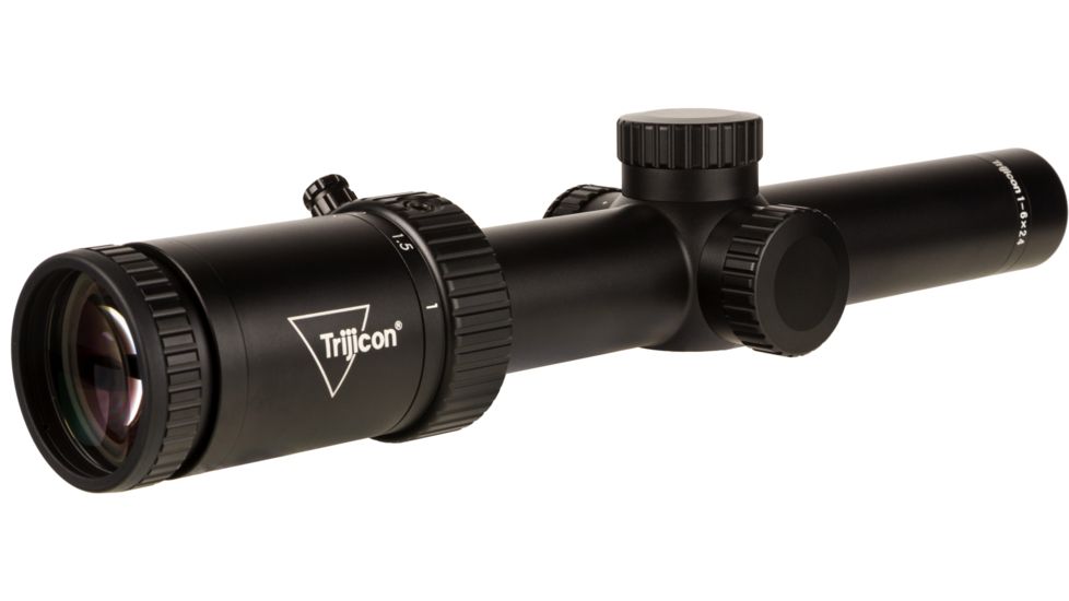 Trijicon Credo HX CRHX624 1-6x24mm Rifle Scope, 30 mm Tube, Second Focal Plane, Black, Green BDC Hunter .308 Reticle, MOA Adjustment, 2900017