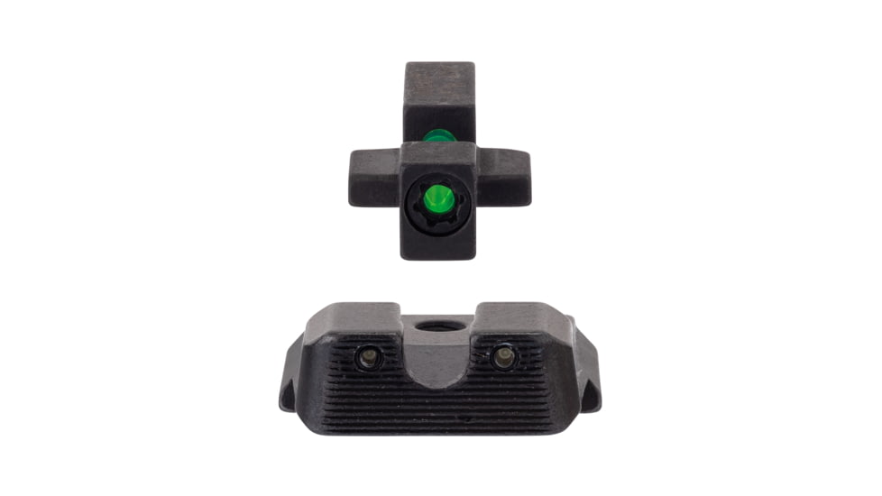 Trijicon DI Night Sight Set, Dual-Illuminated, U-Notch, Tritium Green Front Color/ Rear Color, Smith &amp; Wesson M&amp;P Shield .40, .45, &amp; 9mm, 601110