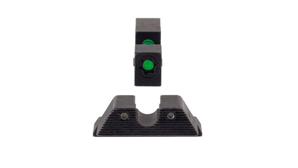 Trijicon DI Night Sight Set, Dual-Illuminated, U-Notch, Tritium Green Front Color/ Rear Color, Standard Frame Glock Models, 601102