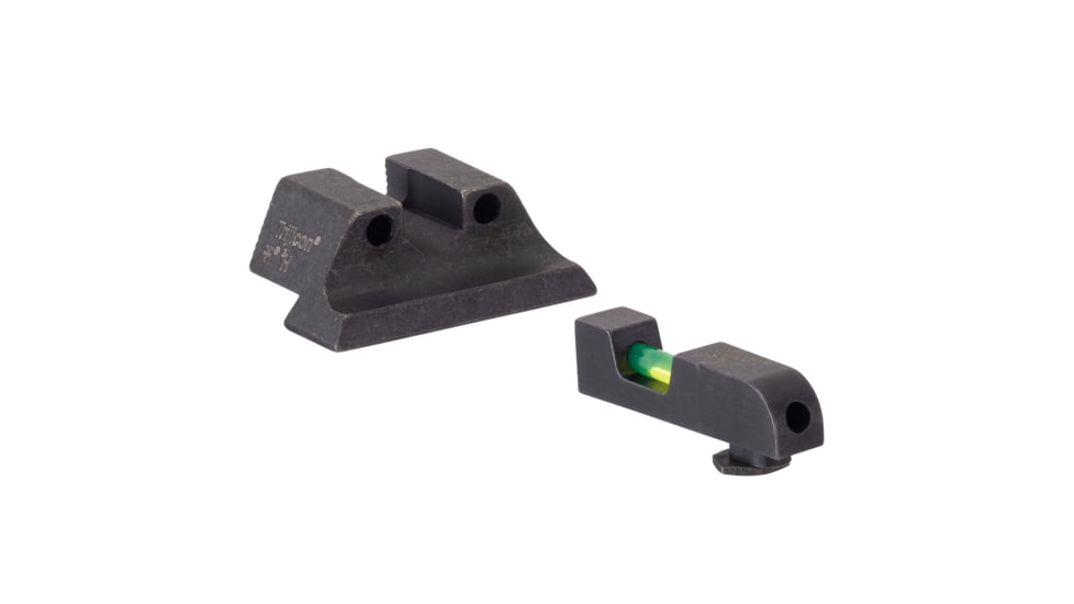Trijicon DI Night Sight Set, Dual-Illuminated, U-Notch, Tritium Green Front Color/ Rear Color, Standard Frame Glock Models, 601102
