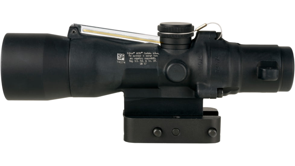 Trijicon Dual Illuminated Compact ACOG Scope, 3x30 mm, .223/62gr. Amber, Chevron Reticle, Matte Black, 400363