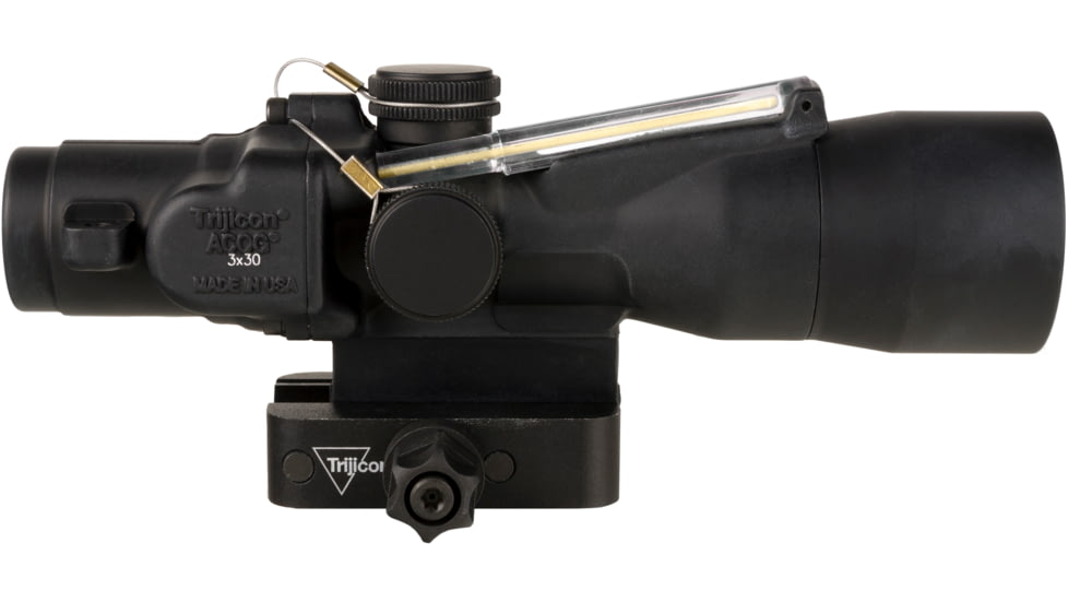 Trijicon Dual Illuminated Compact ACOG Scope, 3x30 mm, .223/62gr. Amber, Chevron Reticle, Matte Black, 400363
